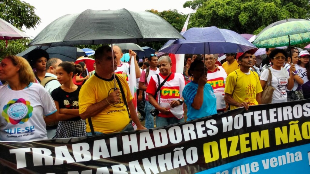 Sintema presente na mobilização desta quarta-feira em São Luís.